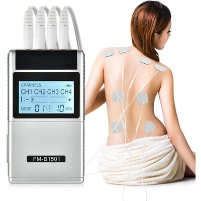 15 Mode TENS/EMS Nek Schouder Rug Lichaam Massager Gezondheidszorg Tens Ems Therapie Spierstimulatie Elektrostimulator Machine CHINA beige