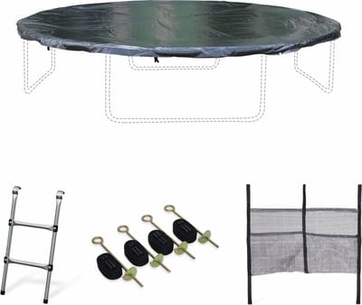 sweeek - Accessoireset voor trampoline met een diameter van 250 tot 490 cm