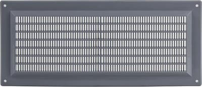 Grijs Ventilatierooster 300x130mm met Insectenbescherming – Kunststof