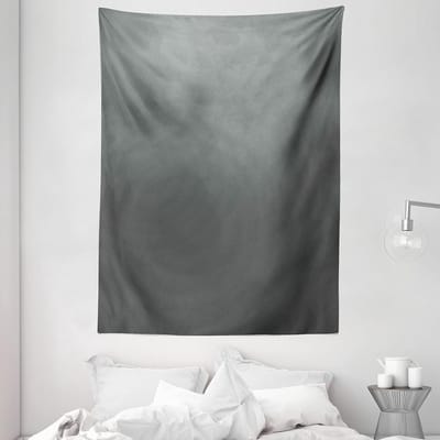 ABAKUHAUS Abstract Wandtapijt, Effen Kleur Donker Abstract, Woonkamer Slaapkamer Wanddoek Zijdezacht Satijn Tapijt, 150 x 200 cm, Salie Groen Grijs Teal