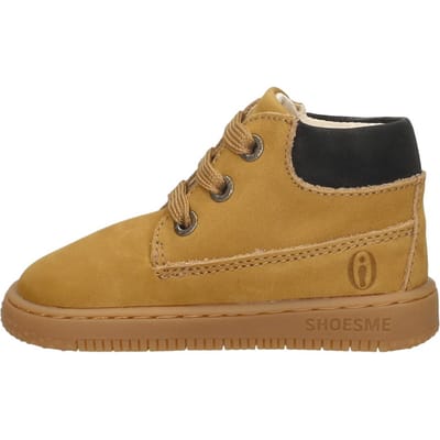Shoesme Okergeel Veterbootje - Veterschoen Kind - Jongens - OCHRE - Nubuck - Maat 23