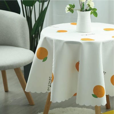 Katoen Linnen Kleine Frisse Tafelkleed Huishoudelijk Minimalistisch Rond Tafelkleed Restaurant Kleine Ronde Tafel Stoffen Tafelmat Diameter 90cm