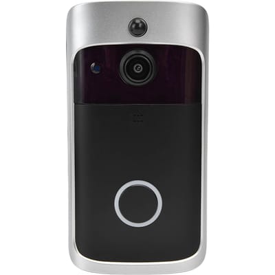 Sonnette vidéo intelligente Wi-Fi V5 2,4 GHz, vision nocturne 720p, installation facile, détection de mouvement sans fil