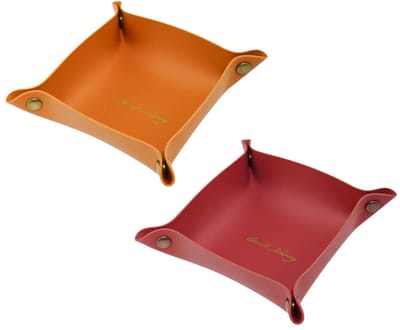 Dailygoods- Opbergtray Luxe - Opbergdoos - Opbergdoos met deksel - Opbergdoos met vakjes - Opbergdoosjes klein met deksel - 10.2 x 10.2 cm Opvouwbaar
