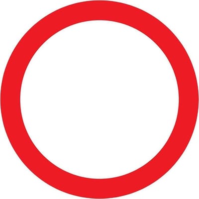Pickup bord rond diameter 30 cm - Verbodsbord algemeen