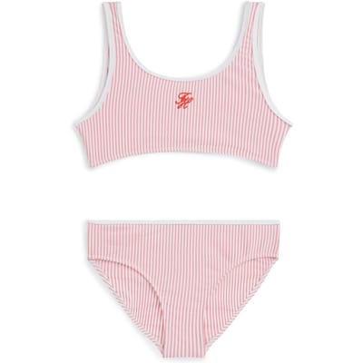 Tommy Hilfiger Girls Bralette Set Seersucker Rose Petal Ithaca Größe: 8-10 | Bademode Outlet | kids | Rosa