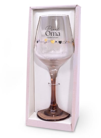 Sparkling wijnglas | Thema: Oma | Inhoud: 350ml | Kleur: Roze