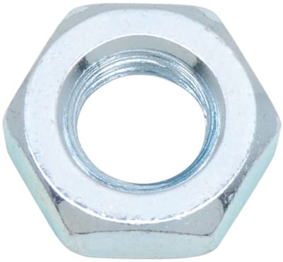 Wurth - DIN 936 staal verzinkt fijne draad - Zeskantmoer, platte vorm met fijne draad DIN 936, staal, verzinkt, blauw gepassiveerd (A2K) - x 25 st