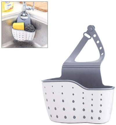 Dailygoods- Afdruipmand Hangend - Keukenorganizer - Badkameropslag - Sponshouder - Gootsteenorganizer - Verstelbare Riem - Veilig Materiaal