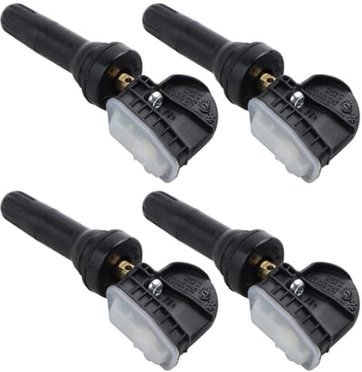 Bandenspanningssensoren - TPMS Sensoren - Veilig Rijden - Set van 4 - 10.5x9x6 cm