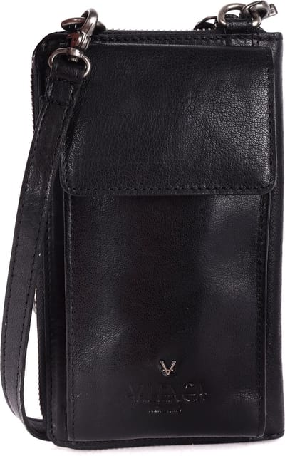 Echt leren kleine crossbody tas voor dames – mobiele telefoontas, trendy en casual met verstelbare schouderband