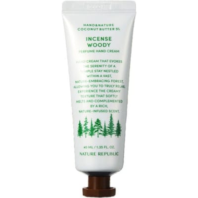 Nature Republic Hand & Nature Parfum Handcrème 40ml (12 Opties) Incense Woody