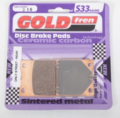 Plaquette de frein Gold Fren pour Moto Kawasaki 1200 Zzr S 2002 à 2005 AR Neuf