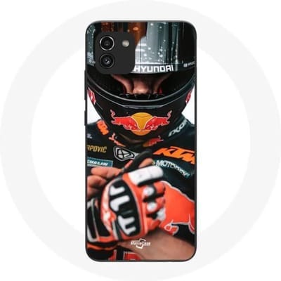 Coque maniacase pour Samsung Galaxy A03 miguel oliveira moto gp podium ktm