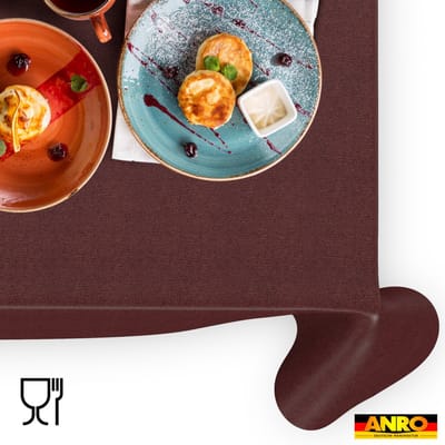 ANRO Tafelkleed Effen linnenlook Meerkleurig 140x120cm Rechte rand Afwasbaar Waterafstotend