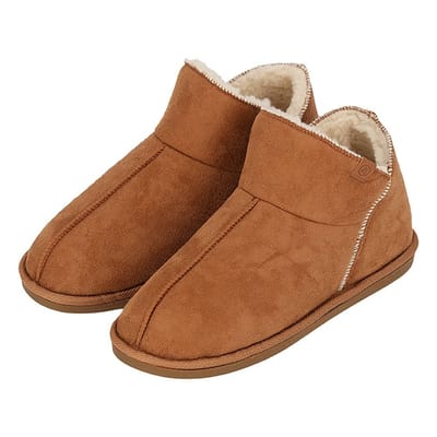 Apollo - Home Boots Dames - Suede - Sloffen dames - Pantoffels dames - pantoffels - sloffen dames harde zool