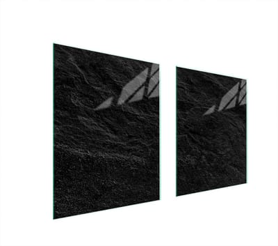 TMK ArtDeko - Serie - Beschermplaat Glas - 85x52cm - Elegant - Veelzijdig