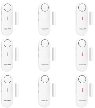 Mini Deuralarmsensor met 100dB Alarm - Draadloos Inbraakalarm voor Huis, Winkel en Kantoor (9 Stuks)