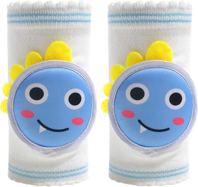 Baby Kniebeschermers - Kruip Beschermers - Baby's Leren Lopen - Ademend Sponsontwerp - 8x11 cm - Unisex Grijs