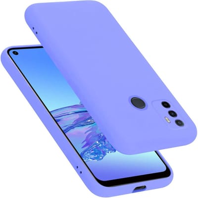 Cadorabo Hoesje geschikt voor Oppo A53s in LIQUID LICHT PAARS - Beschermhoes gemaakt van flexibel TPU silicone Case Cover
