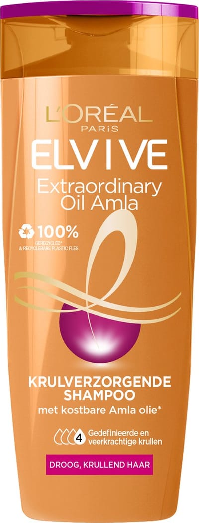 L'Oréal Paris Elvive Extraordinary Oil Amla Shampoo - Voor droog, krullend haar - Met kostbare amla olie - 250ml