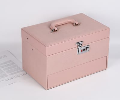 Luxe Sieradendoos - Juwelendoos - Opbergbox - Sieradenbox - Bijouterie Kist - Oorbellen/Ring/Ketting/Armband - Vrouwen/Dames/Meisjes - Roze