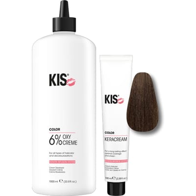 KIS KeraCream Color 5N 100ml + OxyCream 6% 1000ml