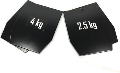 Gewichtsplaten 2 x 4 kg voor Tactical Vest - Trainingsvest - Crossfit & Fitness Gewichtsvesten