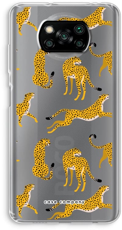 Case Company® - Hoesje geschikt voor Poco X3 Pro hoesje - Luipaard - Soft Cover Telefoonhoesje - Bescherming aan alle Kanten en Schermrand