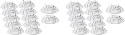 Stoomreiniger Onderdelen - Vervangende Doeken - Grondige Reiniging - Grote Set - 24 Stuks - Wit