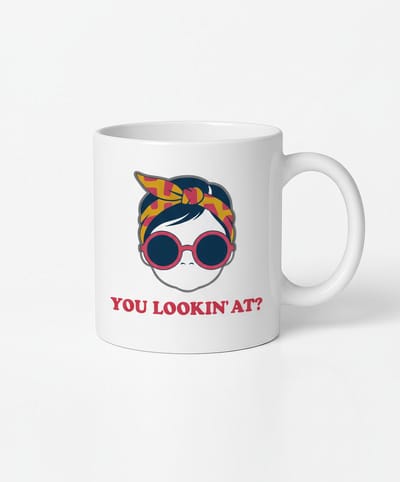 YOU LOOKIN' AT? Mok - Unieke Design Koffiemok