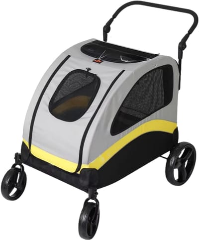 Hondenbuggy Royal - Voor 2 honden - Inklapbaar - Voor klein honden - Tot 30kg - All terrain
