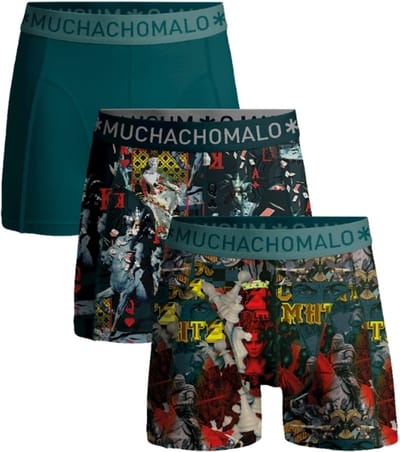 Muchachomalo Heren Boxershorts - 3 Pack - Maat S - 95% Katoen - Mannen Onderbroek