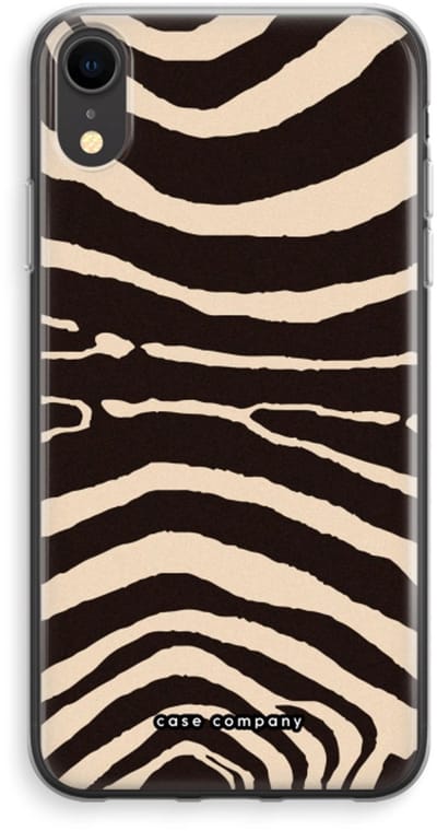 Case Company® - Hoesje geschikt voor iPhone XR hoesje - Arizona Zebra - Soft Cover Telefoonhoesje - Bescherming aan alle Kanten en Schermrand