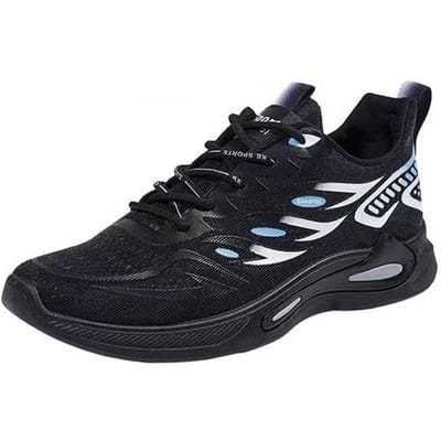 Nieuwe Mode Schoenen Herfst en Winter Ademend Vliegend Geweven Visnet Schoenen Student Hardlopen Casual Trendy Sport Herenschoenen 44
