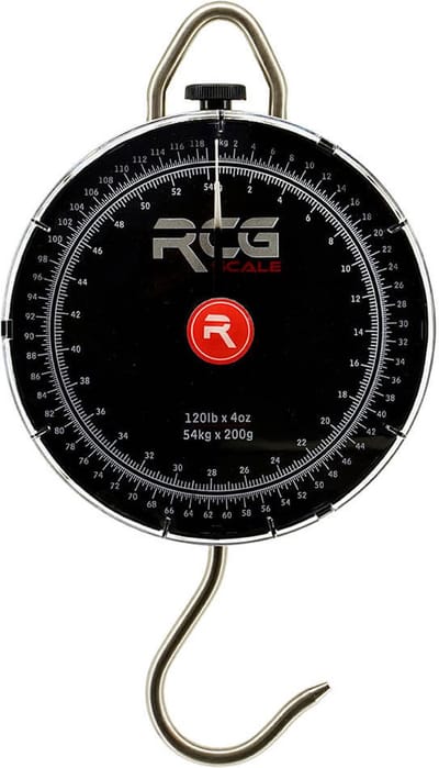 RCG Weegklok Analoog Zwart - Weegschaal tot 54kg Karpervissen