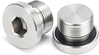 Dailygoods- Zuurstofsensor Universeel - Blindstop M12 - 2 Stuks - Roestvrij Staal - Temperatuurbestendig tot 200℃ - Duurzaam en Slijtvast - Lambdasonde
