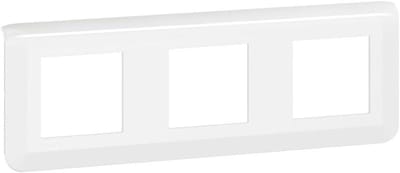 Afdekplaat Horizontaal - Wieldop Schakelmateriaal - Modules Afdekken - Voor 3x2 Modules - 224 mm Breed - Wit