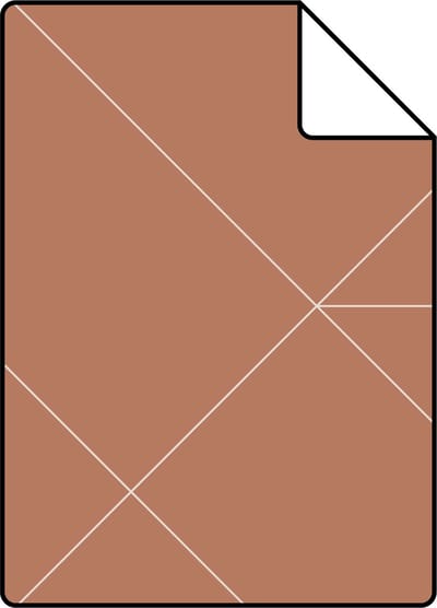 Proefstaal ESTAhome behang grafische lijnen terracotta - 26.5 x 21 cm - 139373-S
