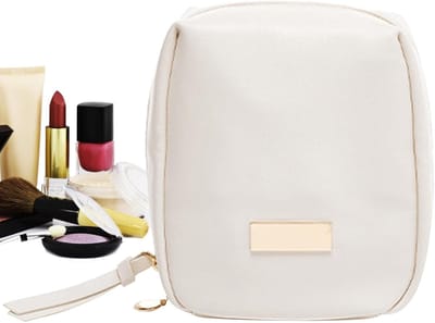 Famanu – Cosmetische reistas met extra grote capaciteit, herbruikbare make-up organizer met ritssluiting