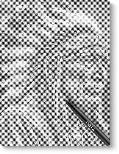 Indiaan | Dot painting | 30x40cm | Dot painting | Oh My Dotz | Dots stippen | Diamond painting & Schilderen op nummer alternatief | Happy hobby