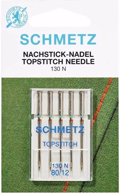 SCHMETZ TOPSTITCH NAALDEN 80-12, PER PAKJE.