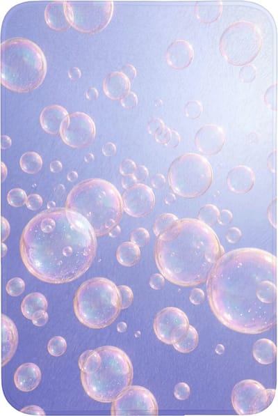WC mat 60x90 cm - Antislip - Pastel - Bubbels - Dromerig - Toiletmat - Vloermat - Douchemat - Toilet tapijt - Toiletmatten