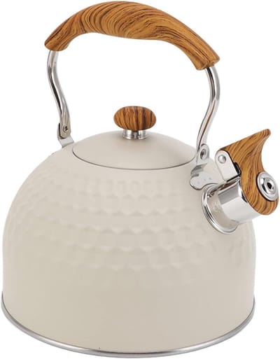 Geklokte waterkoker - Kookketel keuken - Water koken - Snelle warmteverspreiding - 2.5 liter capaciteit - Wit