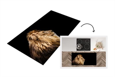 Keukenloper - Loper keuken - Leeuwen - Profiel - Bruin - 120x60 cm - Keukenloper vinyl