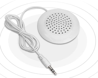 Mini Stereo Speakers - Draagbare Geluidjes - Muziek Luisteren - Niet Storend Geluid - 60mm Speaker - Wit