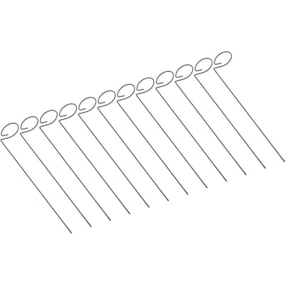 12 Pièces Tuteurs de Plantes Réutilisables Tiges de Plantes Support Anti-Rouille Tige Support pour Fleurs pour Jardin de Maison Cour gray