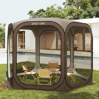 Pop-Up Scherm Huis Tent 10 x 10 FT - Draagbare Canopy tent voor Terras en Buitenactiviteiten