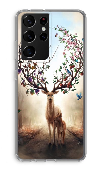 Case Company® - Hoesje geschikt voor Samsung Galaxy S21 Ultra hoesje - Seasons Change - Soft Cover Telefoonhoesje - Bescherming aan alle Kanten en Schermrand