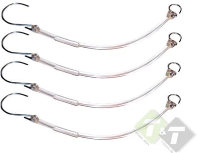 Laadklep haken silicone, 4 stuks, 260mm lang, metalen haken